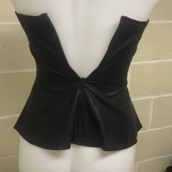 Zara trafaluc faux leather tube top XS - Picture 6 of 6